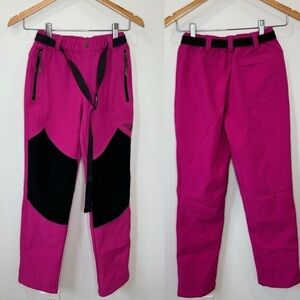 Kaisike Pink and Black Snow Ski Pants
